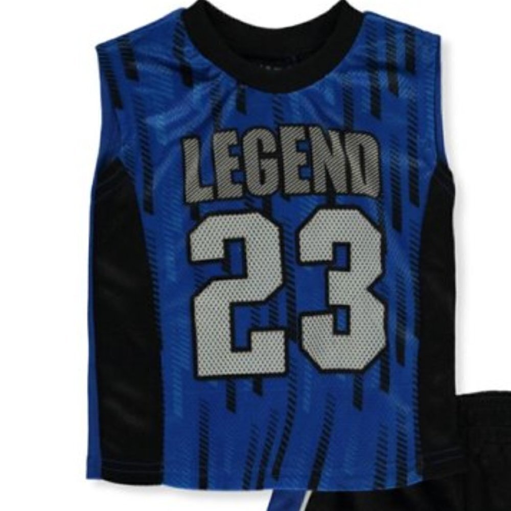 Quad Seven Baby Boys' Size 12 Months Sleeveless Jersey Royal Blue Legend